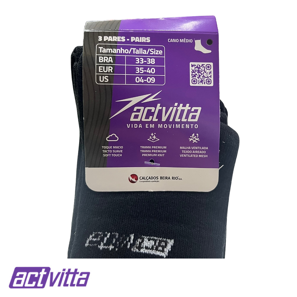 Miniatura: Meia Cano Médio Actvitta