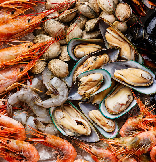 Shrimp, Clams & Oysters