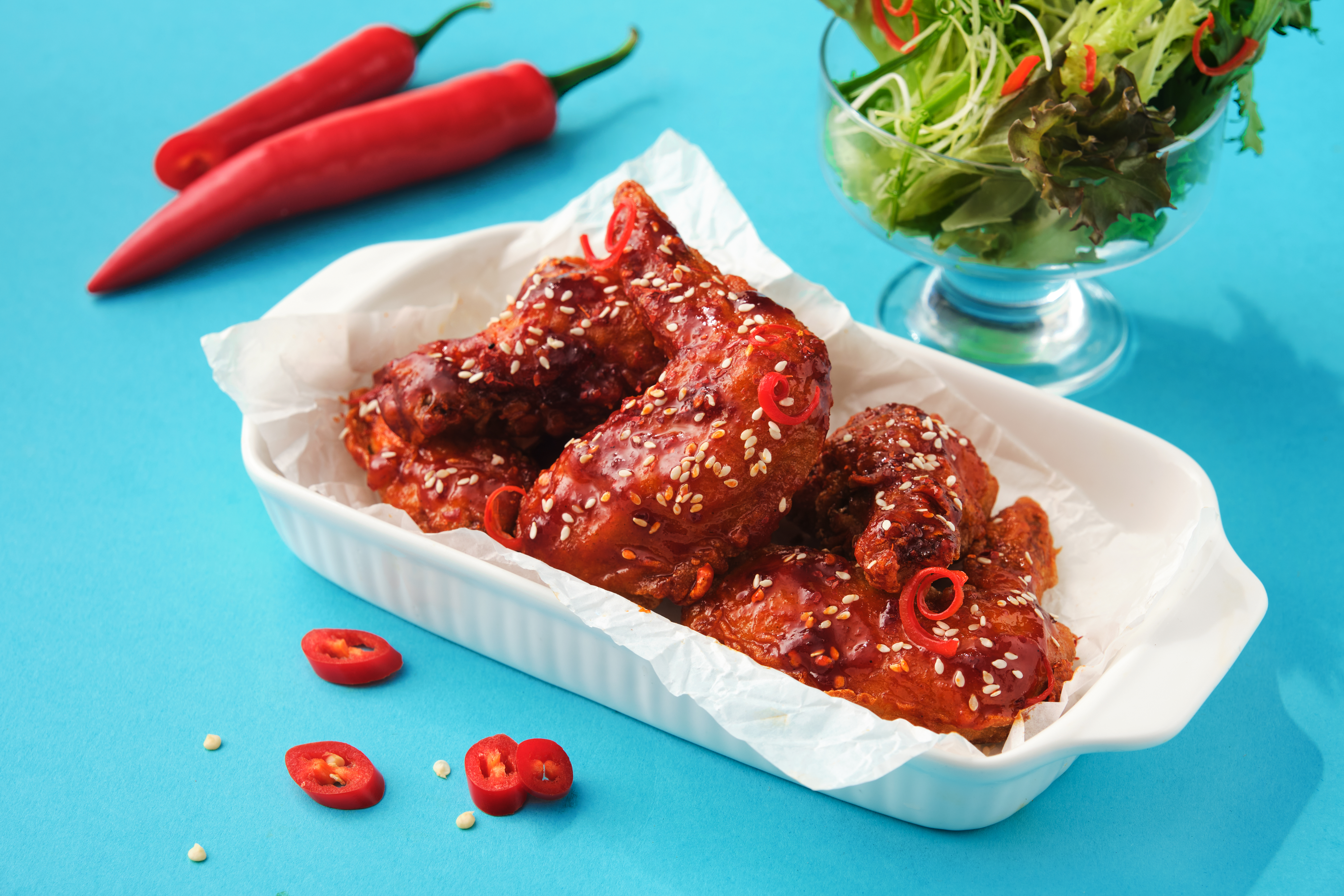 Arranged Food and Objects