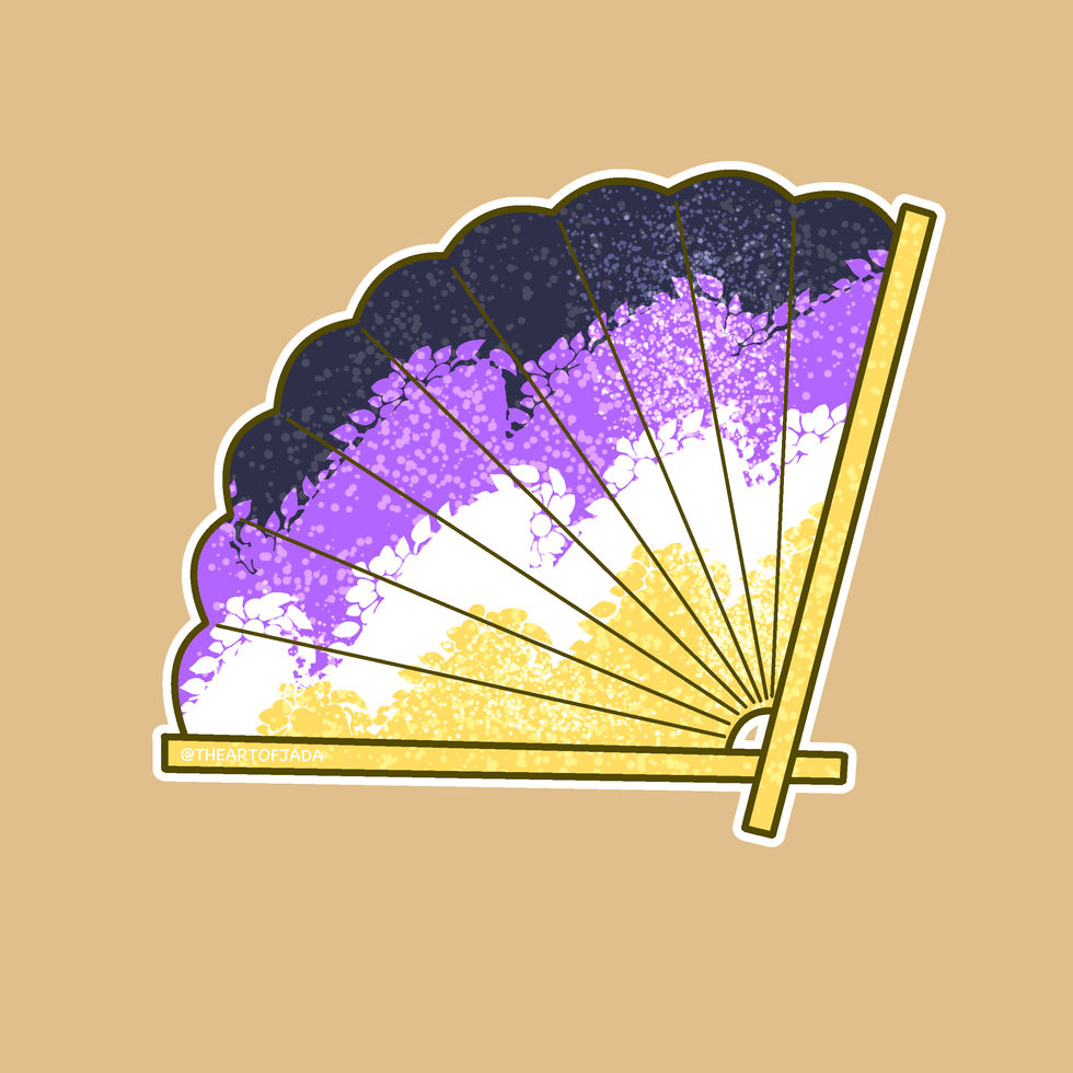 Pride fans (NON-BINARY)