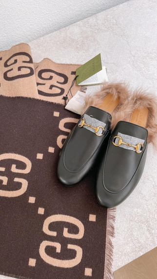 Gucci 貴族毛毛拖