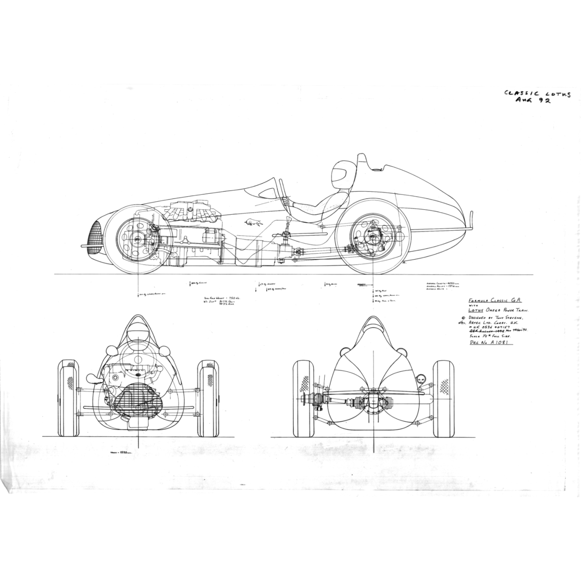 1992. Classic GP Lotus Omega GM GA. Cat. No. 1992/5