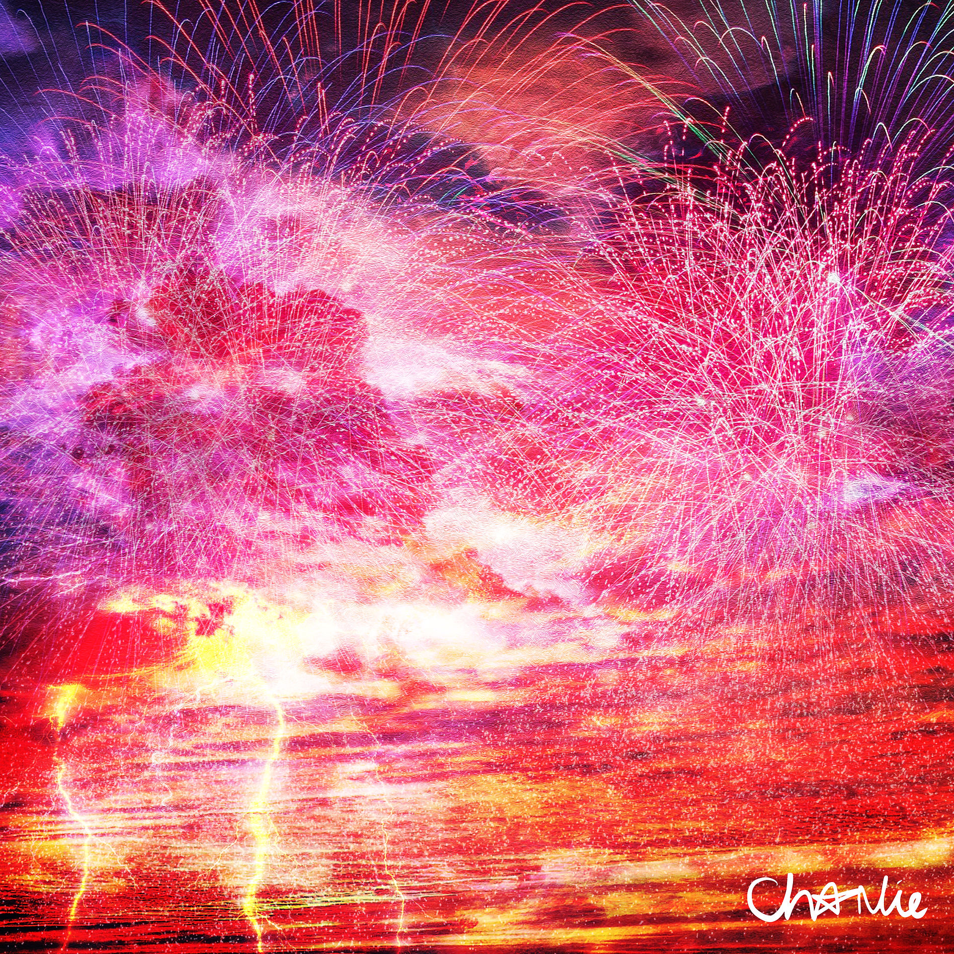 This Calls For Fireworks - Limited Edition Contemporary Digital Fine Art