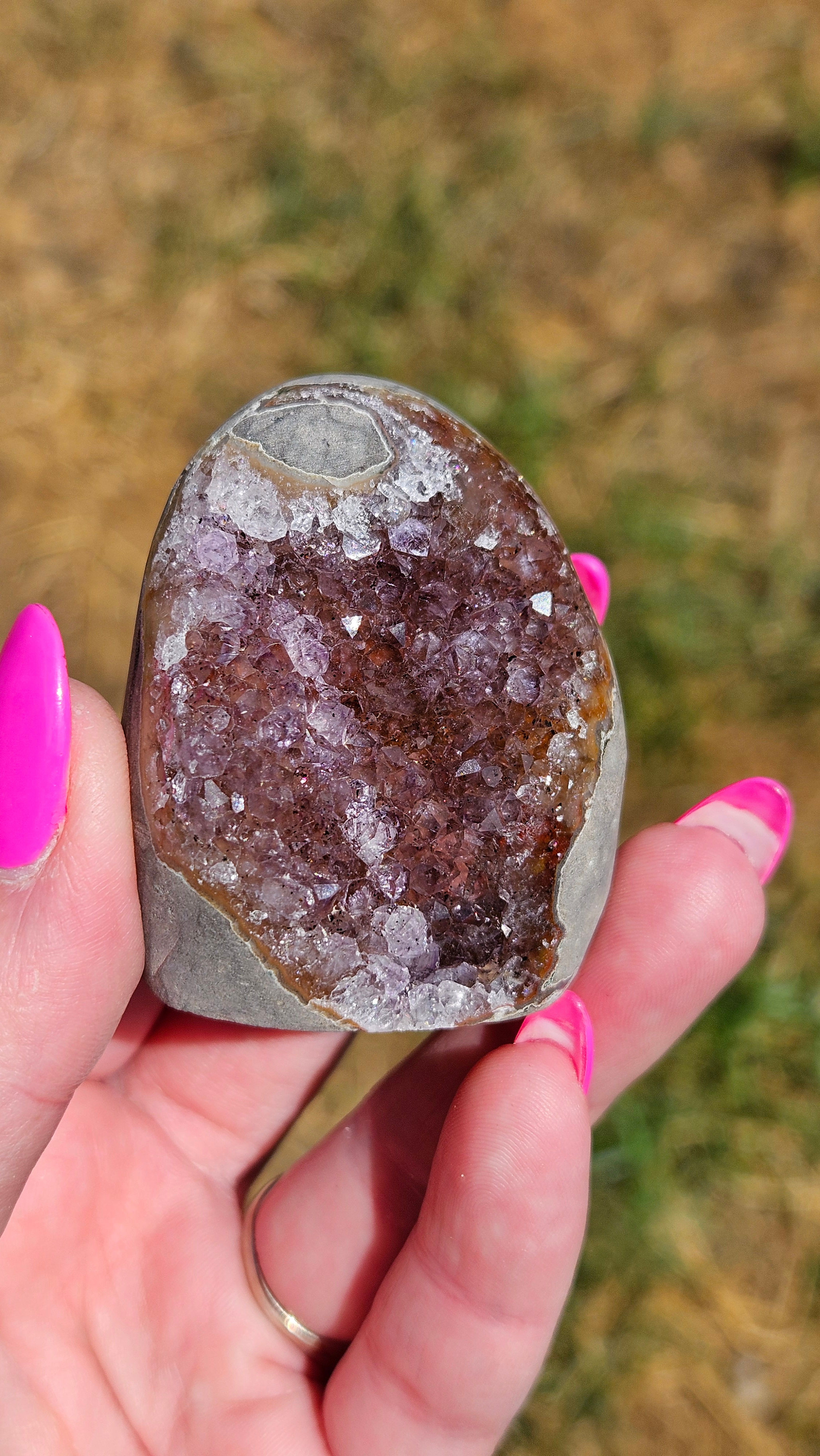Sugar Amethyst Cut Base - Brazil