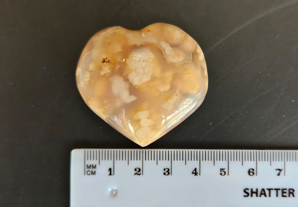 Thumbnail: Flower Agate Heart 