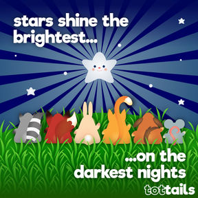 stars shine the brightest on the darkest night