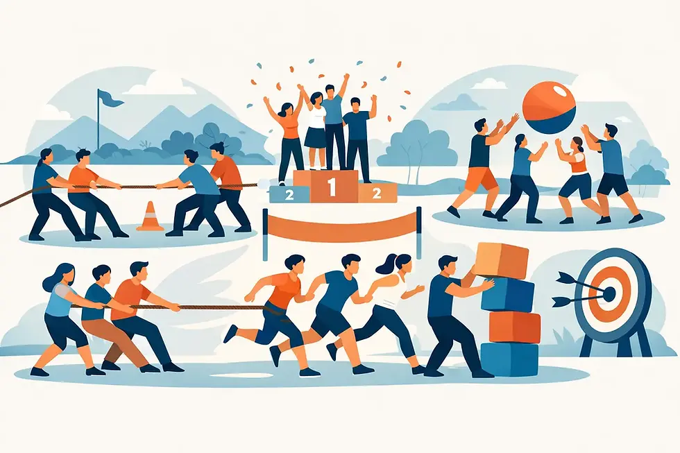 10 actividades competitivas para grupos grandes