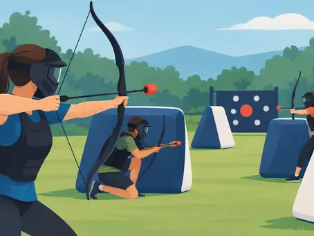 Dónde practicar archery tag seguro en grupo