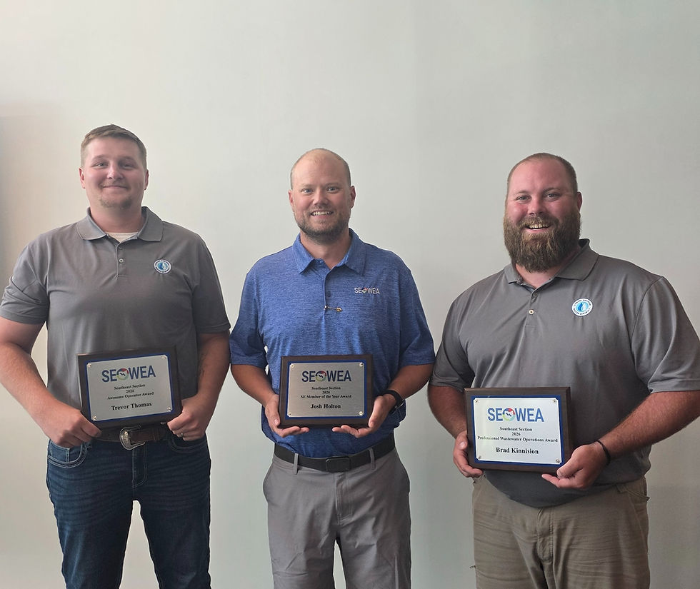 Licking Regional Water District Team Members Honored by Southeast Section of Ohio Water Environment Association