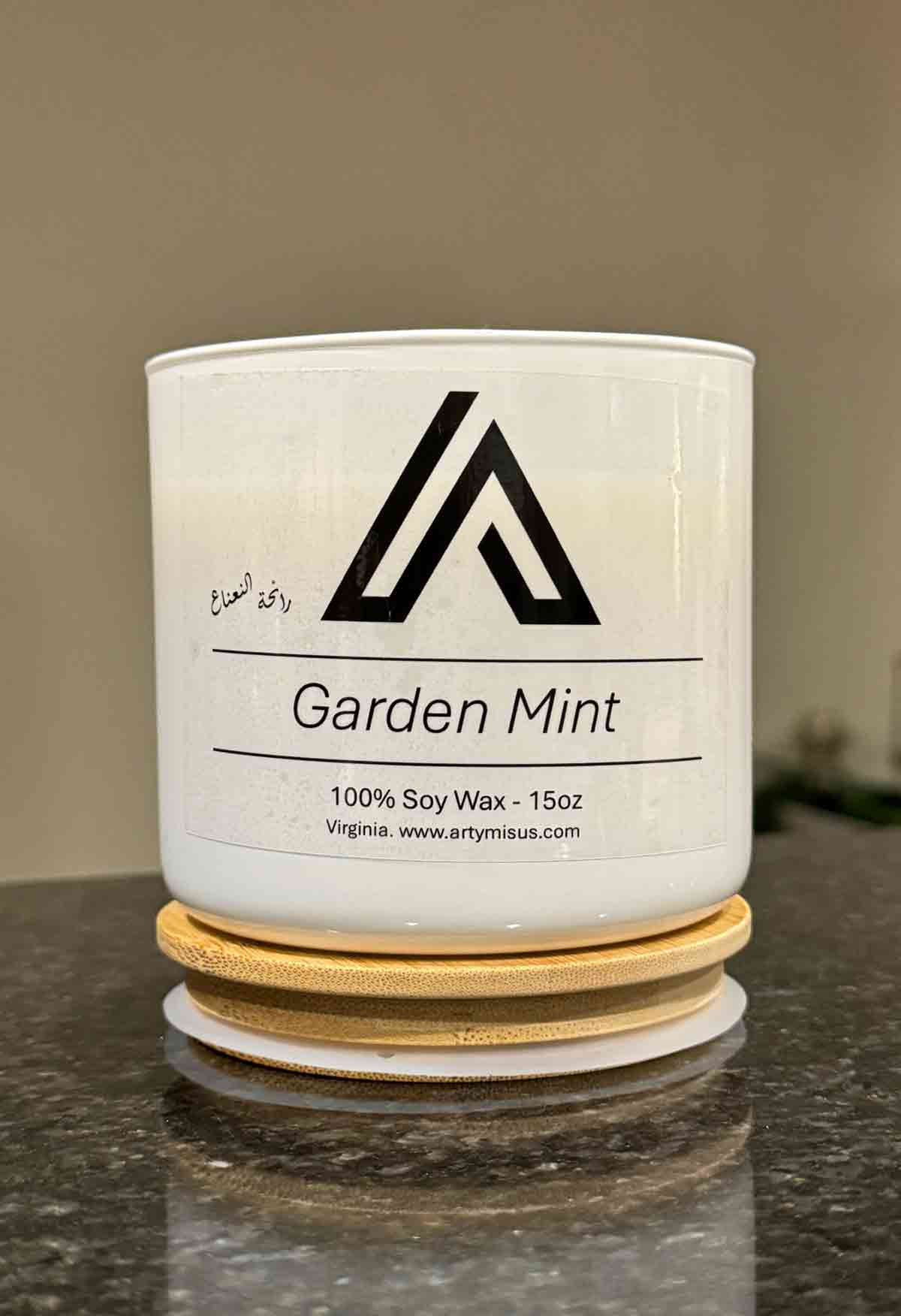 15oz Elegant Garden Mint Soy Candle