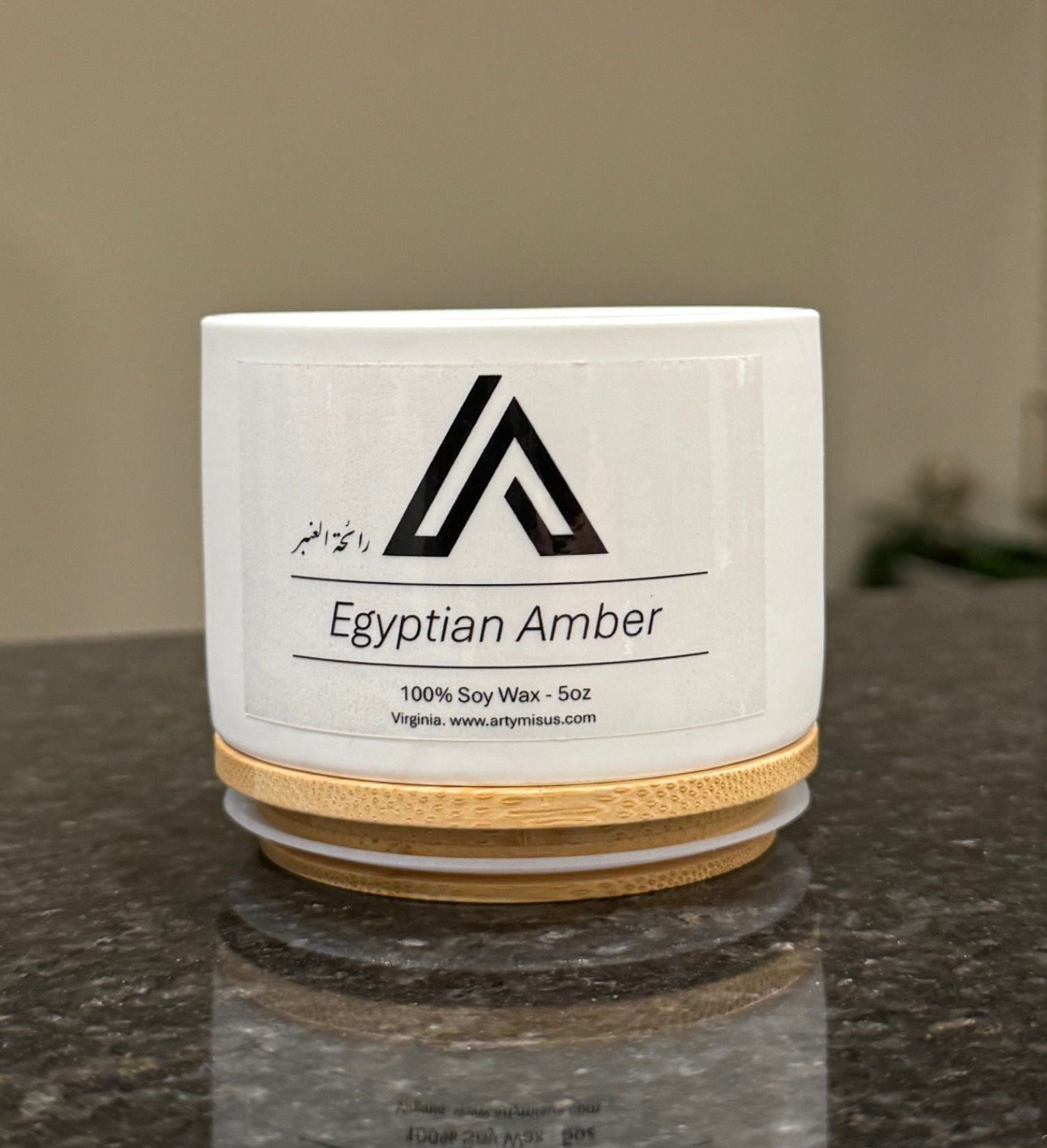 5oz Elegant Egyptian Amber Soy Candle