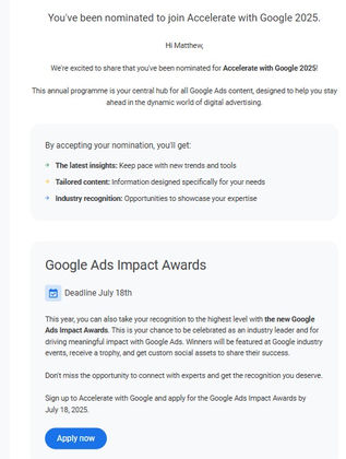 Google Spotlights Top Advertisers with Exclusive ‘Accelerate with Google 2025’ Nominations