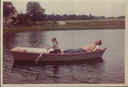 Elwood putting Sharon to work.