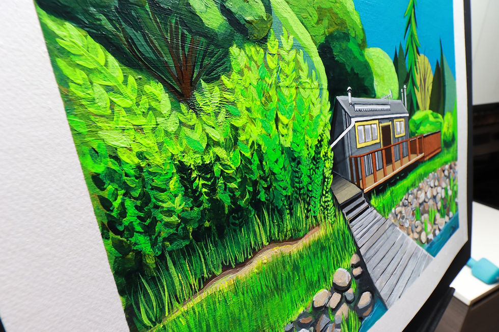 Thumbnail: Family Cabin - Comission - sold 