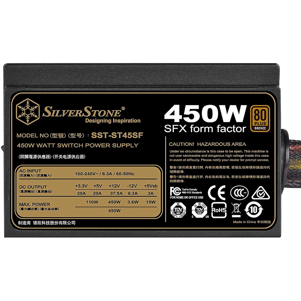 Thumbnail: Silverstone ST450SF 450W 80+ Bronze Powersupply