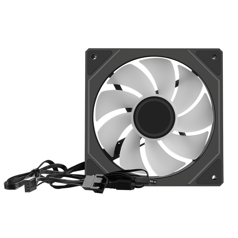 Thumbnail: Segotep NR-12F Reverse Blade 120mm ARGB PWM Fan Black