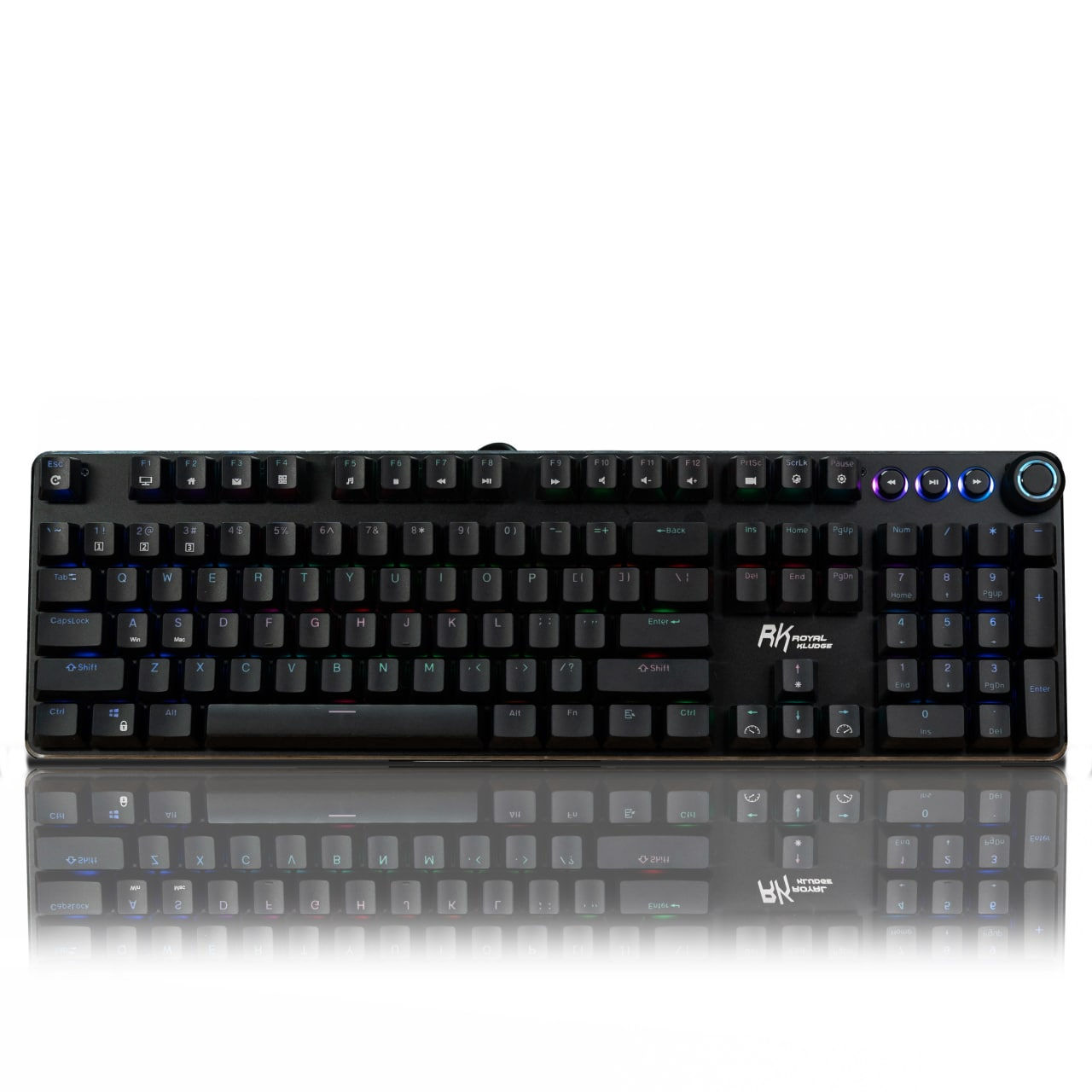 RK937 RGB Backlit Wired Mechanical Keyboard Black Blue Switch