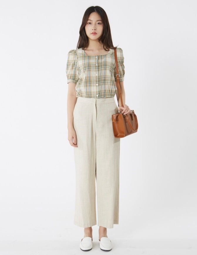 サムネイル： MIXXO チェック ブラウス