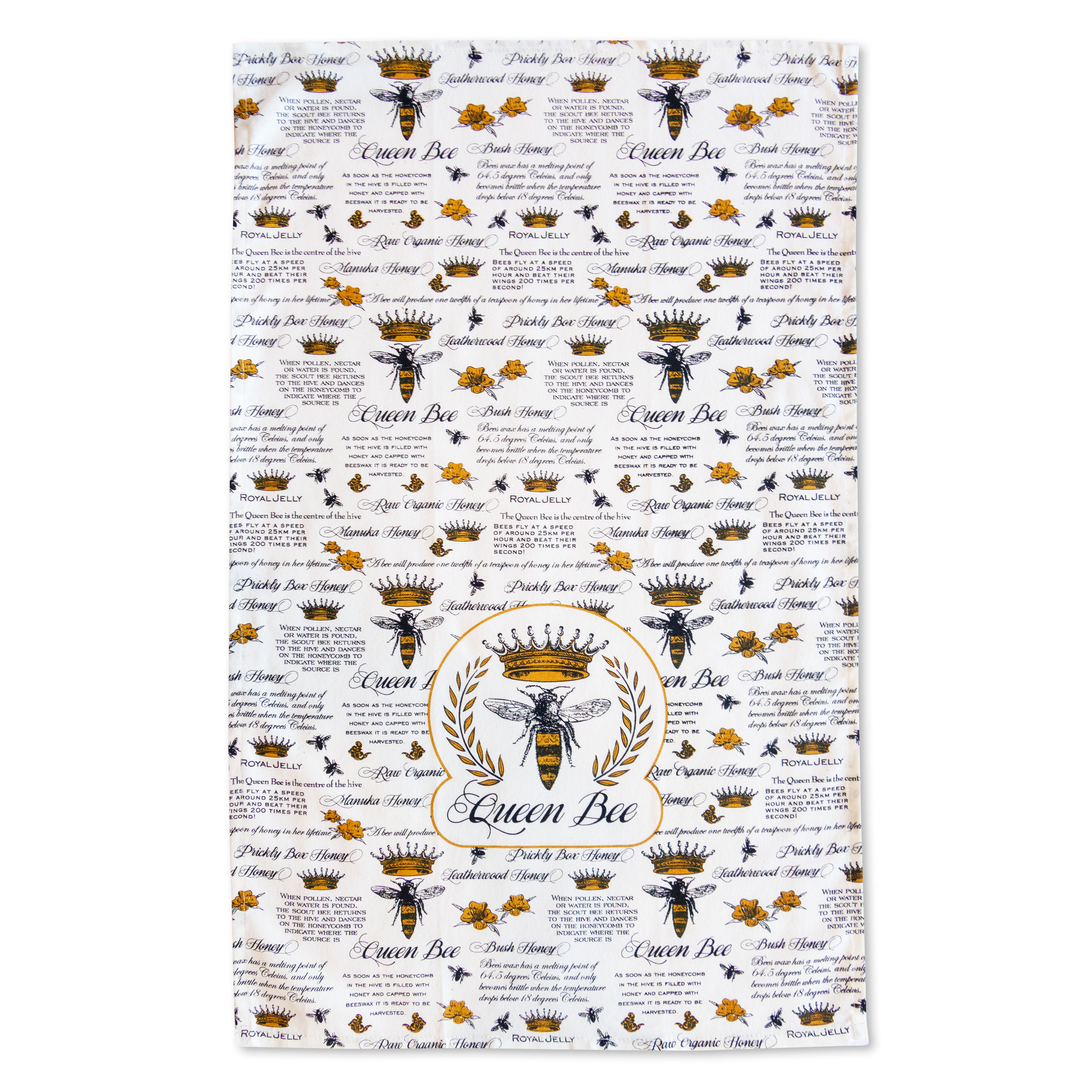 Vintage Bee tea towel