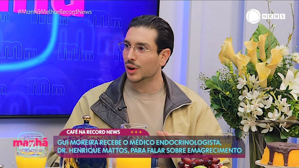 Dr. Henrique Mattos participa do Manhã Melhor, da Record News, e fala sobre emagrecimento, massa muscular e flacidez