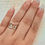 Thumbnail: Pre-Owned Silver CZ Gap Ring Display View