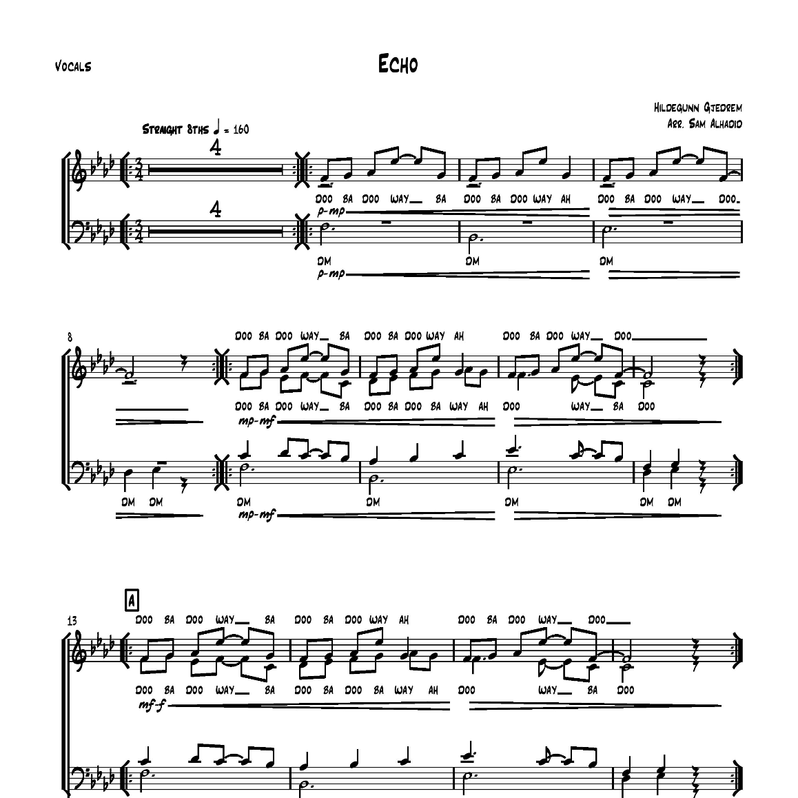 Echo (SATB + Solo)