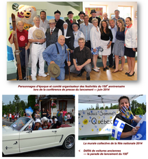 Le lancement des fêtes du 150e