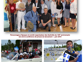 Le lancement des fêtes du 150e