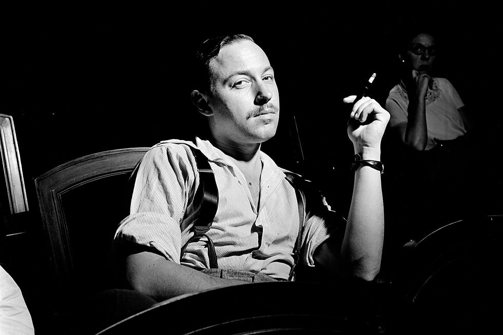 Tennessee Williams directing his play You Touched Me! in 1945.