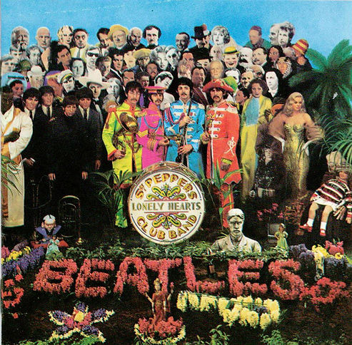 Sgt Pepper's Lonely Hearts Club Band, with the Beast in the upper left corner.