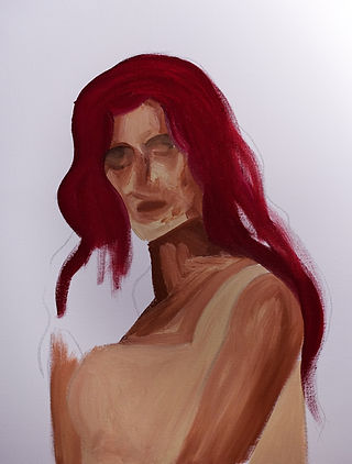 Portrait of Neha, oil on canvas.