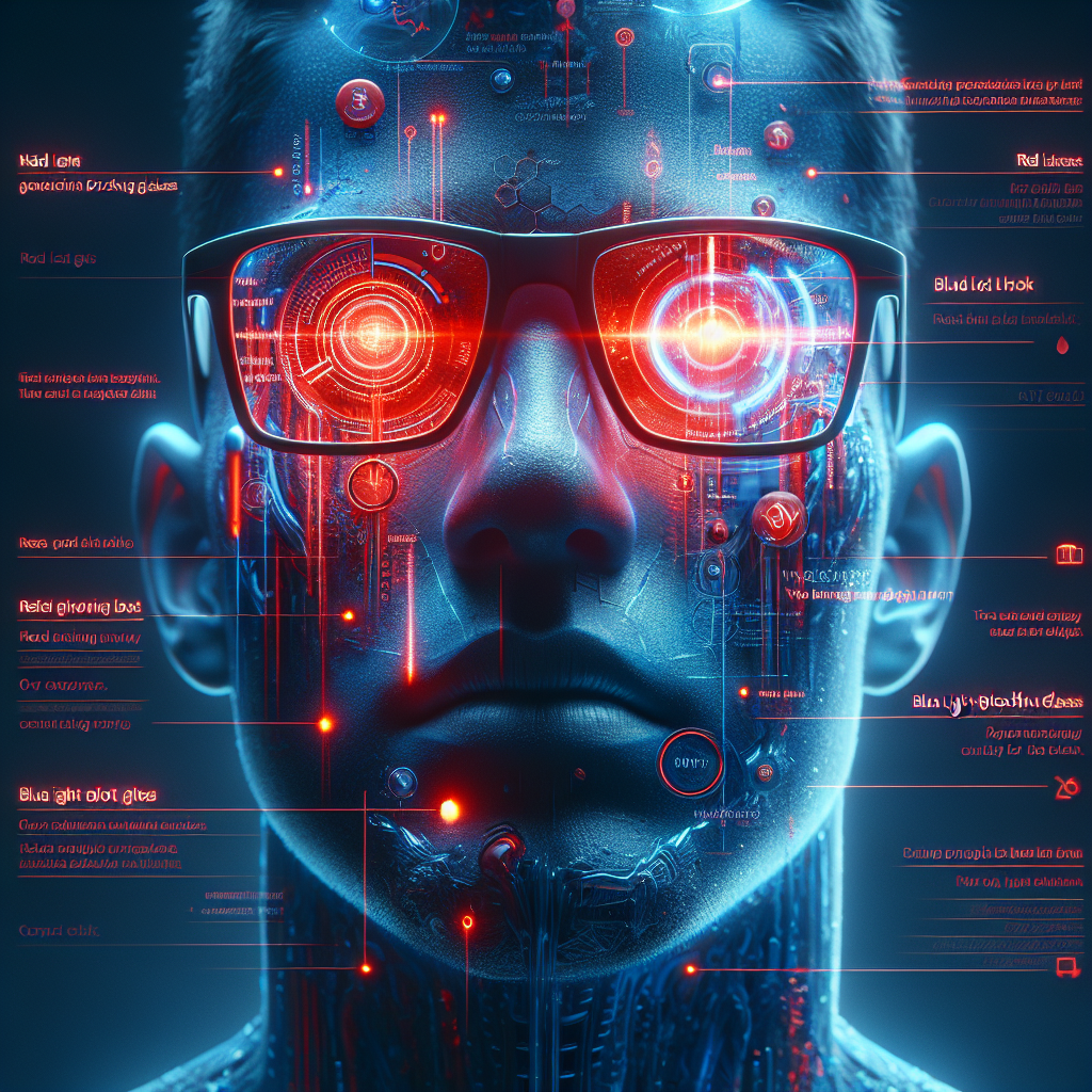 Stylish Red Lens Glasses