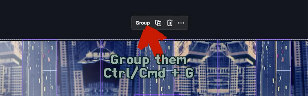 Group all the clips