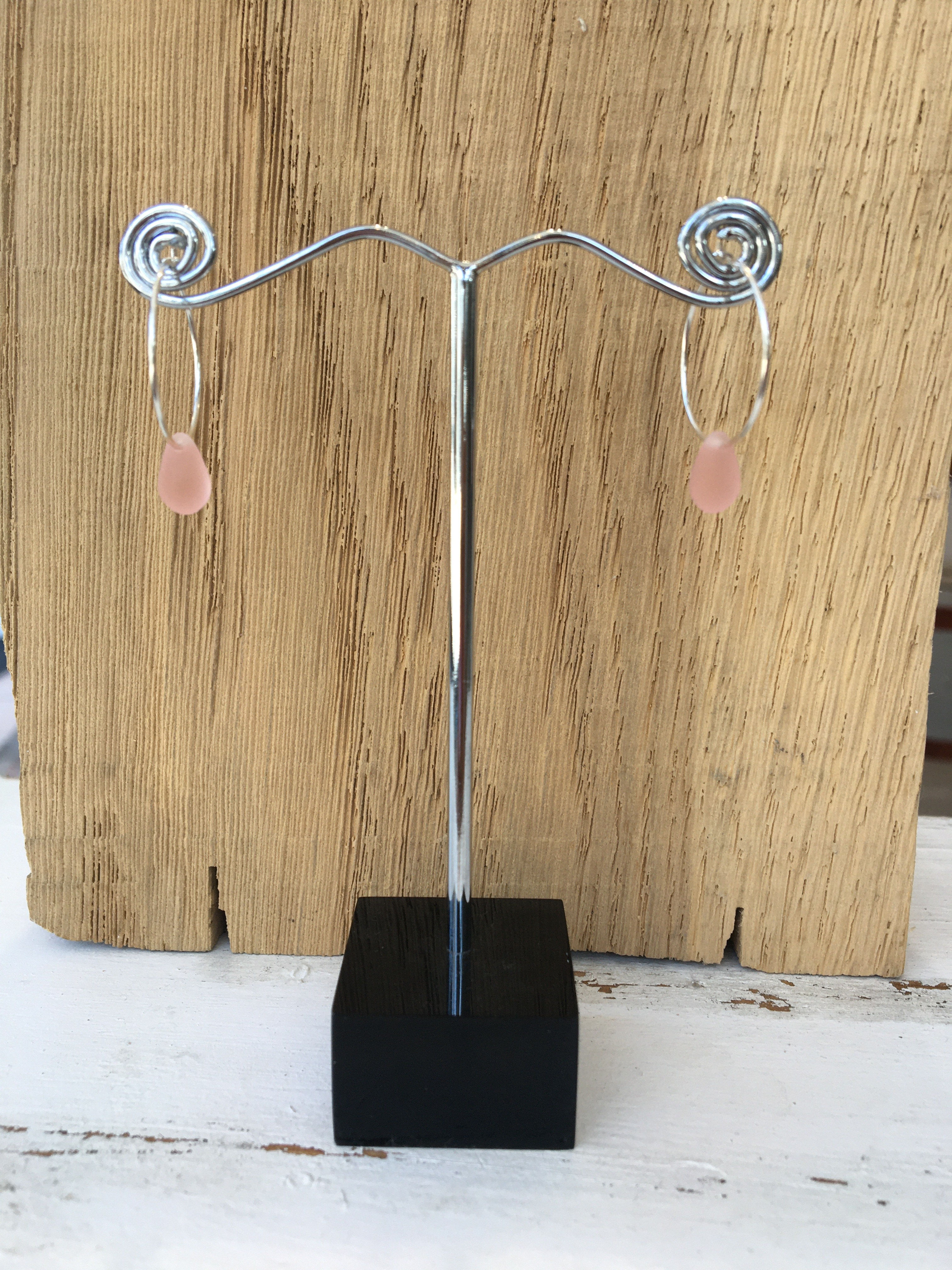 Teardrop Hoops - Rosaline