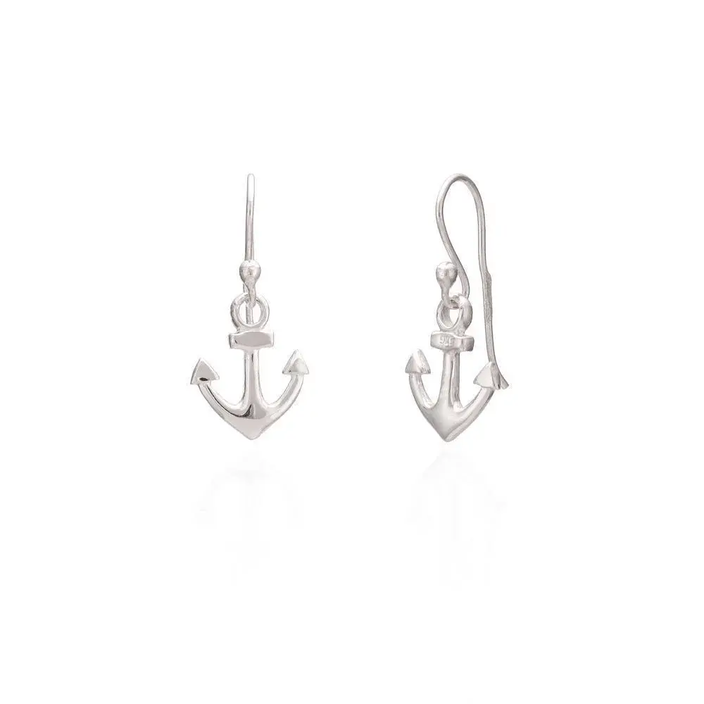 Small Anchor drop earrings