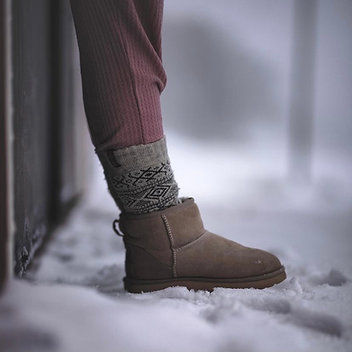 Thumbnail: Wool socks ESKIMO 80% virgin superior wool - Charcoal