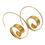 Thumbnail: Curl Hoop Gold Earrings