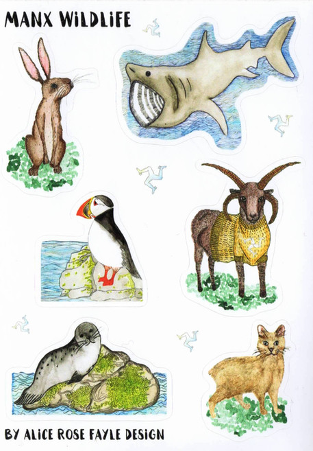 Manx Animal Stickers