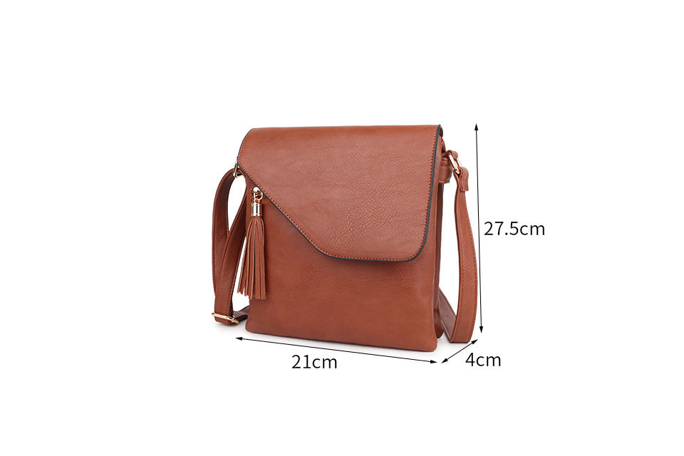 Thumbnail: Long & Son Flap Over Shoulder Bag