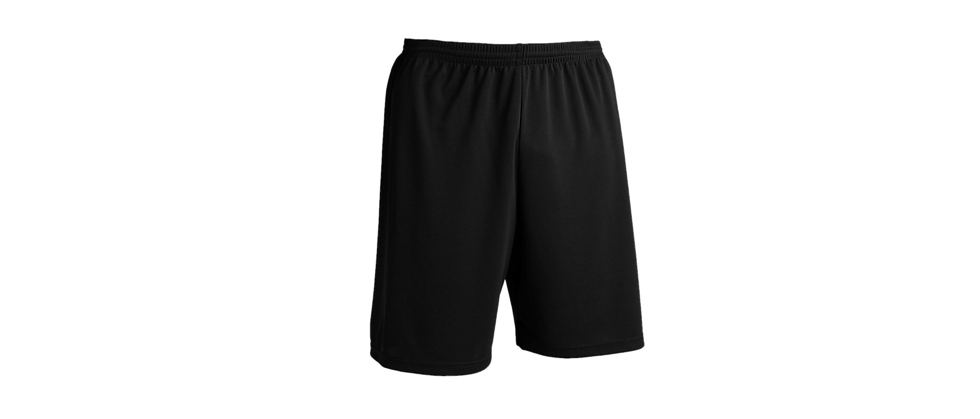 Short de football éco-conçu adulte F100 noir