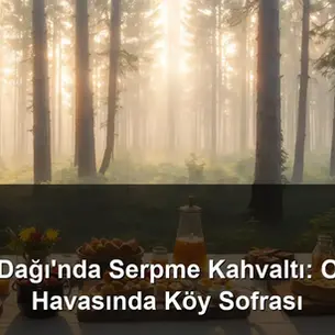 Bolu Dağı serpme kahvaltı - orman manzaralı köy sofrası