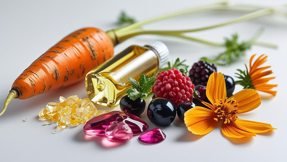 Carrot seed oil Vitiman C sun protection berry extracts calendula flower 2.JPG