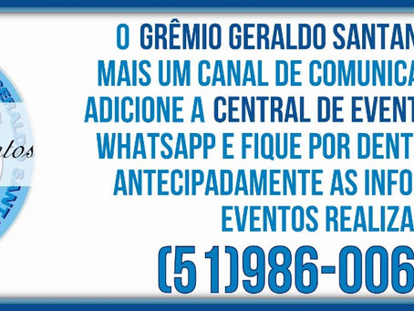 O Geraldo Santana possui um novo canal de informações sobre os eventos do Clube!