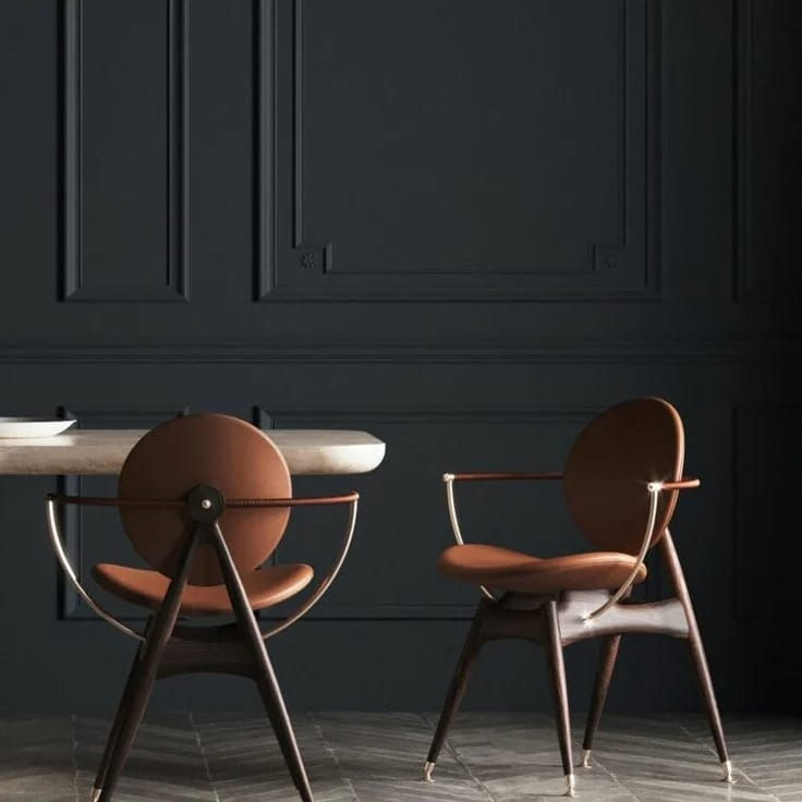 Thumbnail: Circle Dining Chair with Armrest
