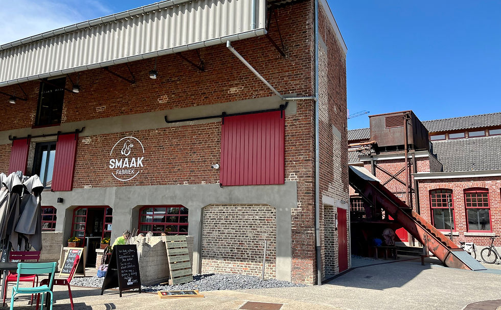 Bistro De Smaakfabriek van chef Giovani Oosters, bij de oude Loonse stroopfabriek in Borgloon. Toerisme Borgloon