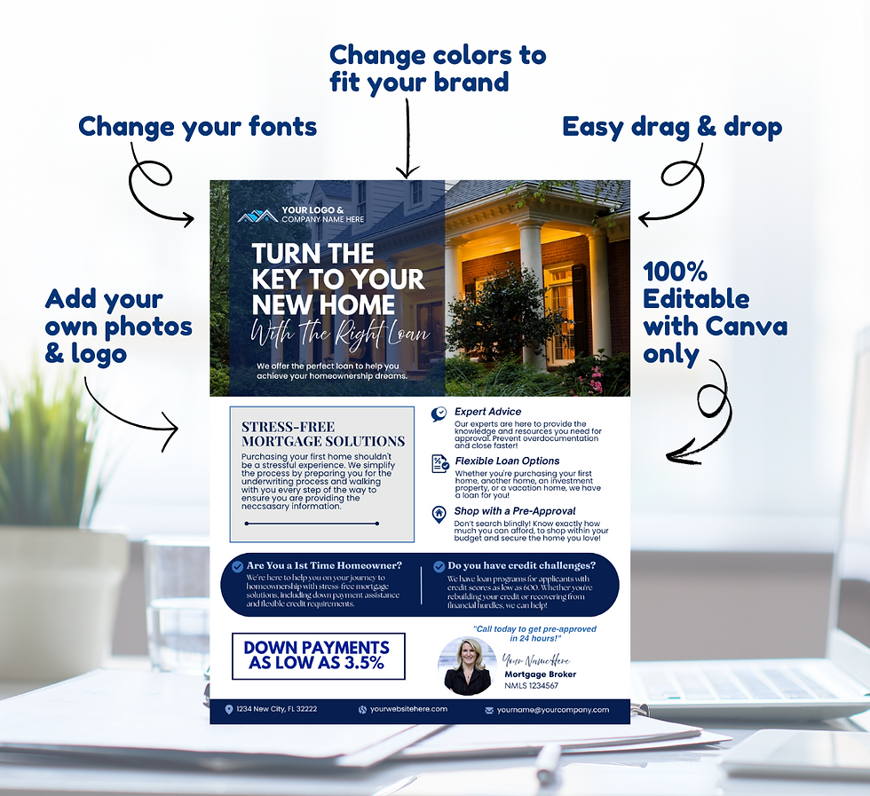 Thumbnail: TURN THE KEY TO YOUR NEW HOME MORTGAGE BROKER FLYERS