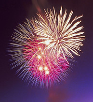 Colorful Fireworks Display