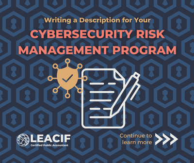 Writing a Description for Your Cybersecurity Risk Management Program