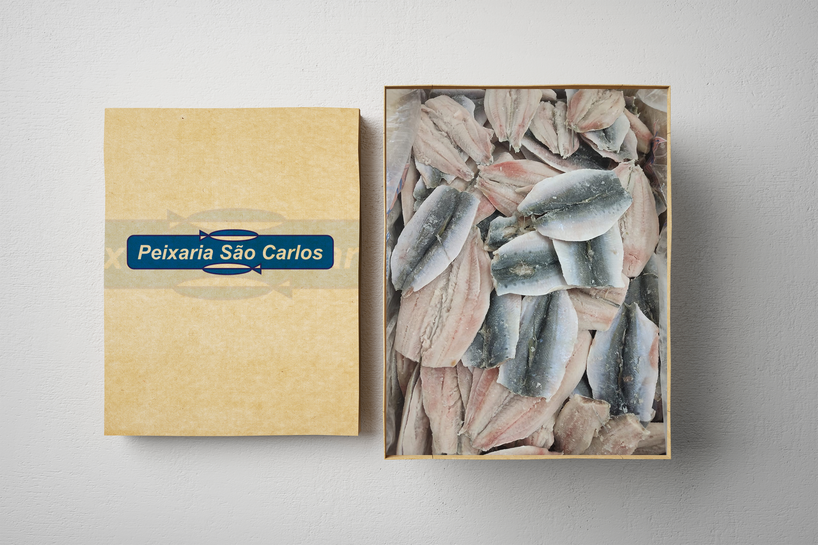 1284 Filé de Sardinha Laje DRENADA granel cx 14kg