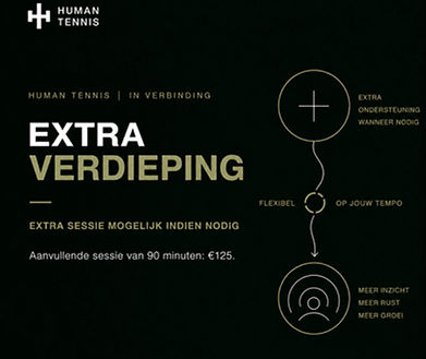 in verbinding | extra ondersteuning | Human tennis